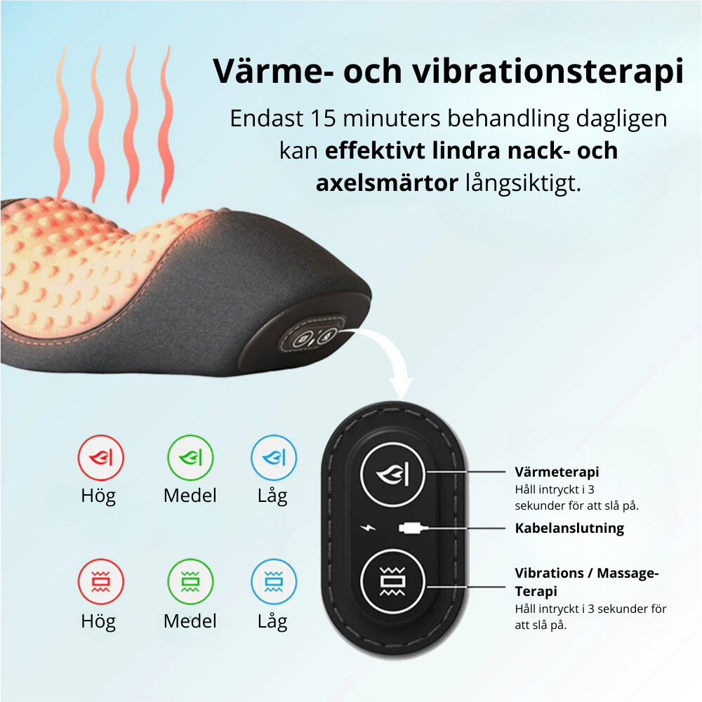 Neckster™ - Vibrations- och Värmeterapi